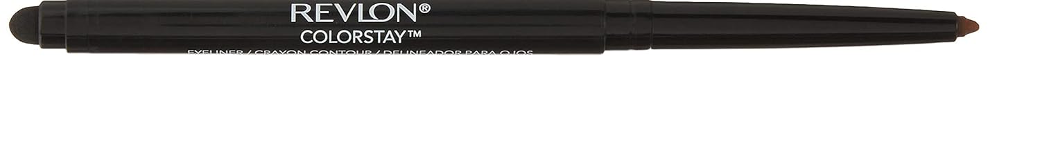 Revlon ColorStay Pencil Waterproof Eyeliner, Smudge-Proof, Eye Makeup with Built-In Sharpener, Long-Lasting, Matte Finish, 201 Black, 2 pack