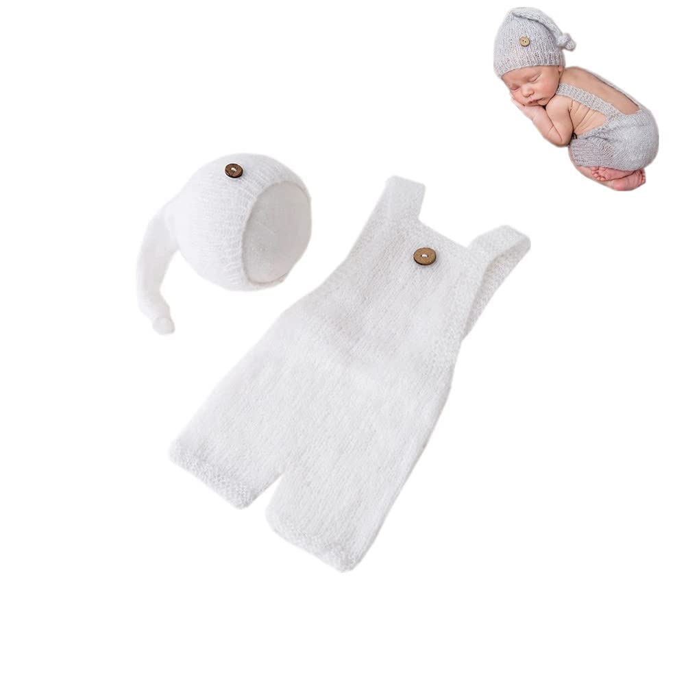 Fashion Cute Newborn Boy Girls Baby Costume Outfits Photography Props Hat Pants