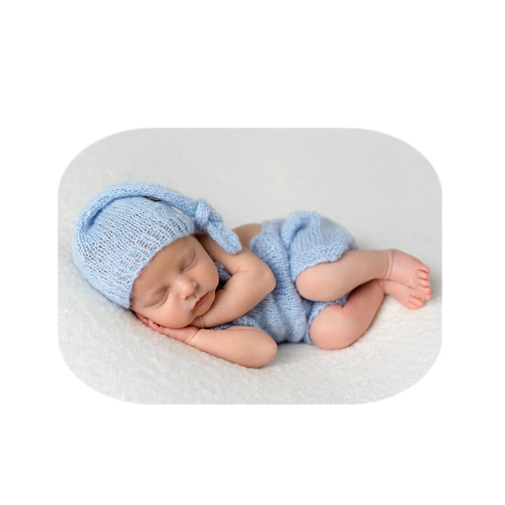 Fashion Cute Newborn Boy Girls Baby Costume Outfits Photography Props Hat Pants