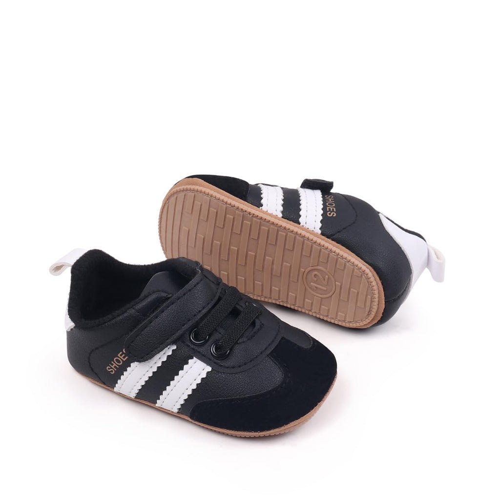 HsdsBebe Baby Boys Girls Oxford Shoes PU Leather Soft Rubber Sole Sneakers Anti-Slip Toddler Ankle Boots Infant Walking Shoes Moccasins