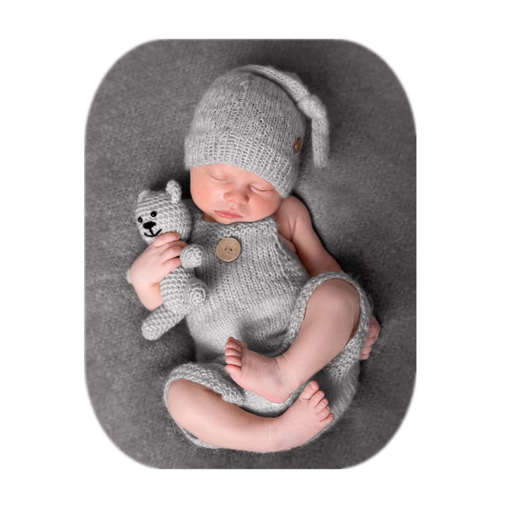 Fashion Cute Newborn Boy Girls Baby Costume Outfits Photography Props Hat Pants
