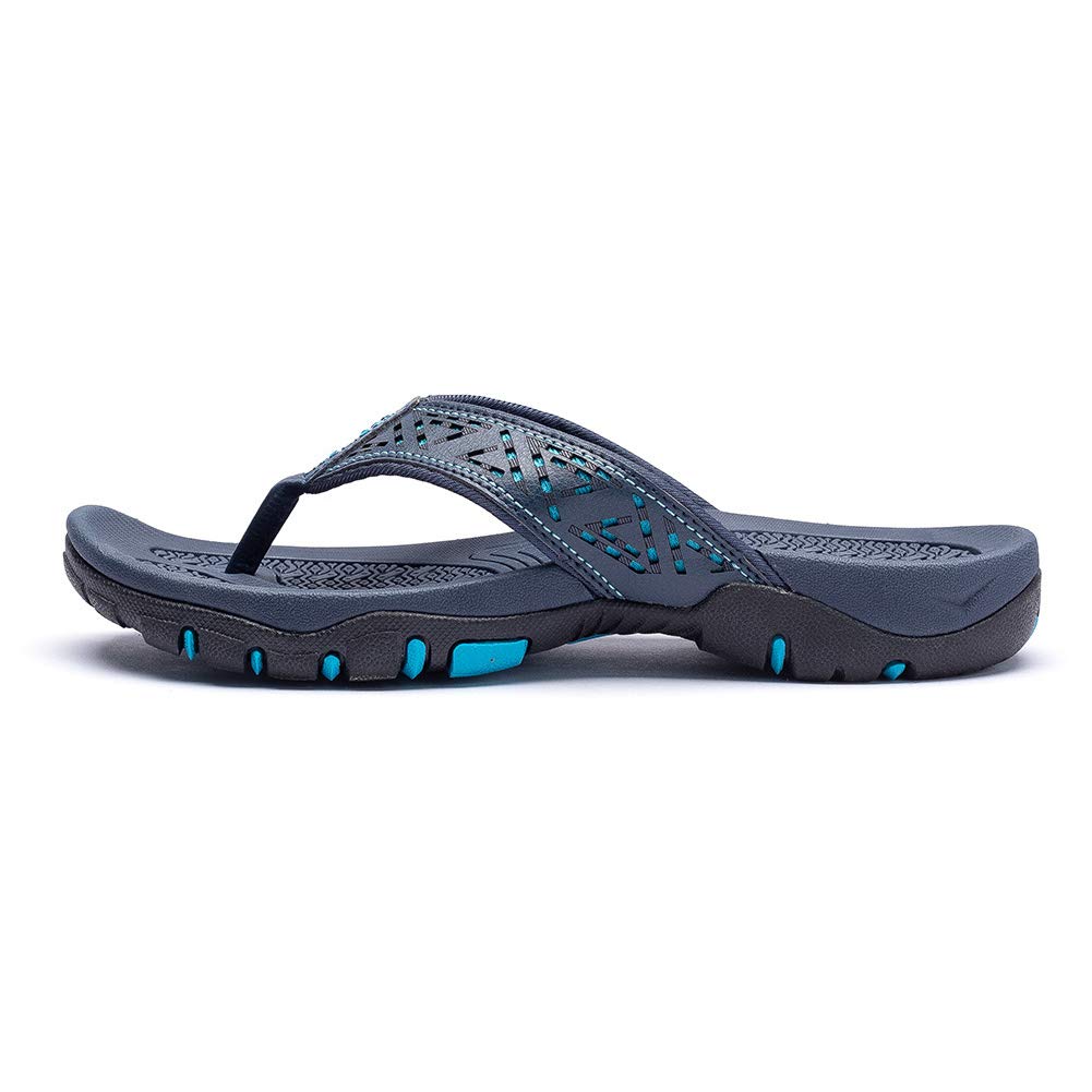 KIIU Mens Thong Sandals Indoor and Outdoor Beach Flip Flop