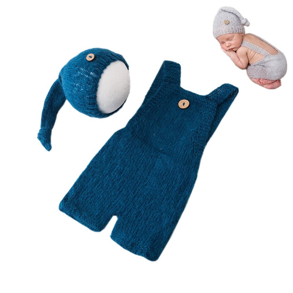 Fashion Cute Newborn Boy Girls Baby Costume Outfits Photography Props Hat Pants