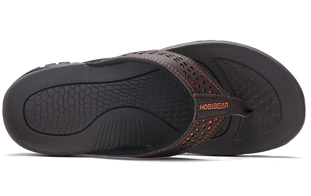 KIIU Mens Thong Sandals Indoor and Outdoor Beach Flip Flop