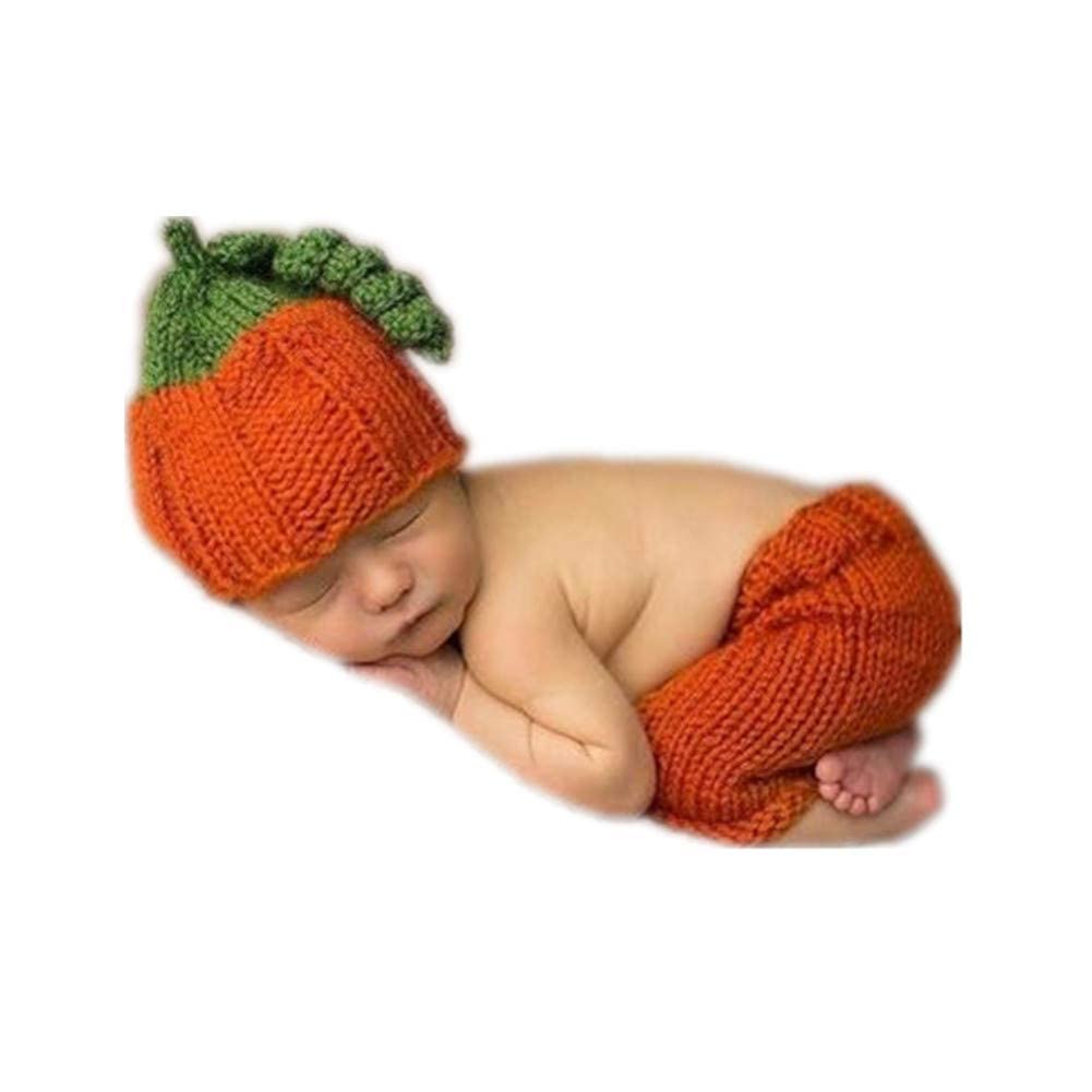 Fashion Cute Newborn Boy Girls Baby Costume Outfits Photography Props Hat Pants