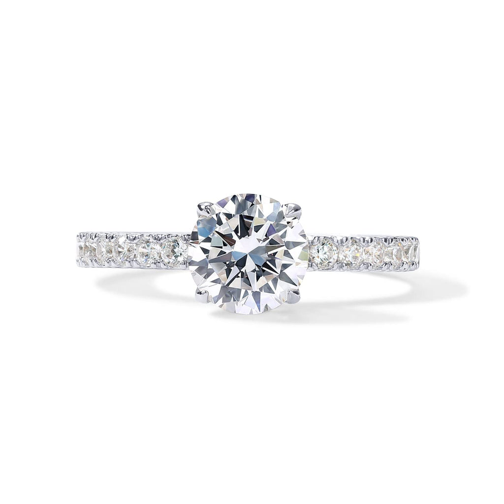PAVOI 14K Gold Plated Engagement Rings for Women | Promise Wedding Band | 1.50CT - 3CT Cushion Cut Round Oval Cubic Zirconia Engagement Ring
