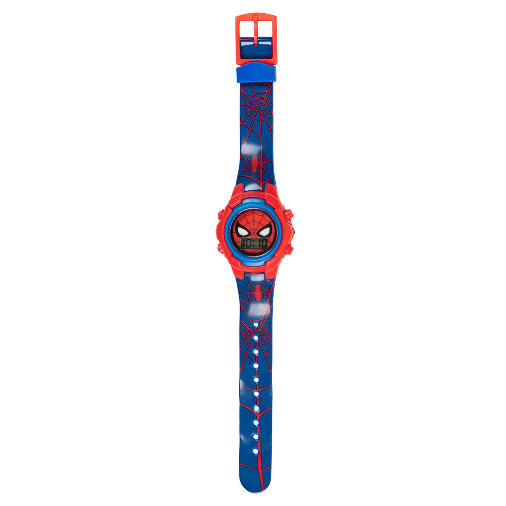 Marvel Spider-Man Kids Watches – Digital Display, Interactive Features, Adjustable Strap, Vibrant Spider-Man Graphics, Durable for Active Kids