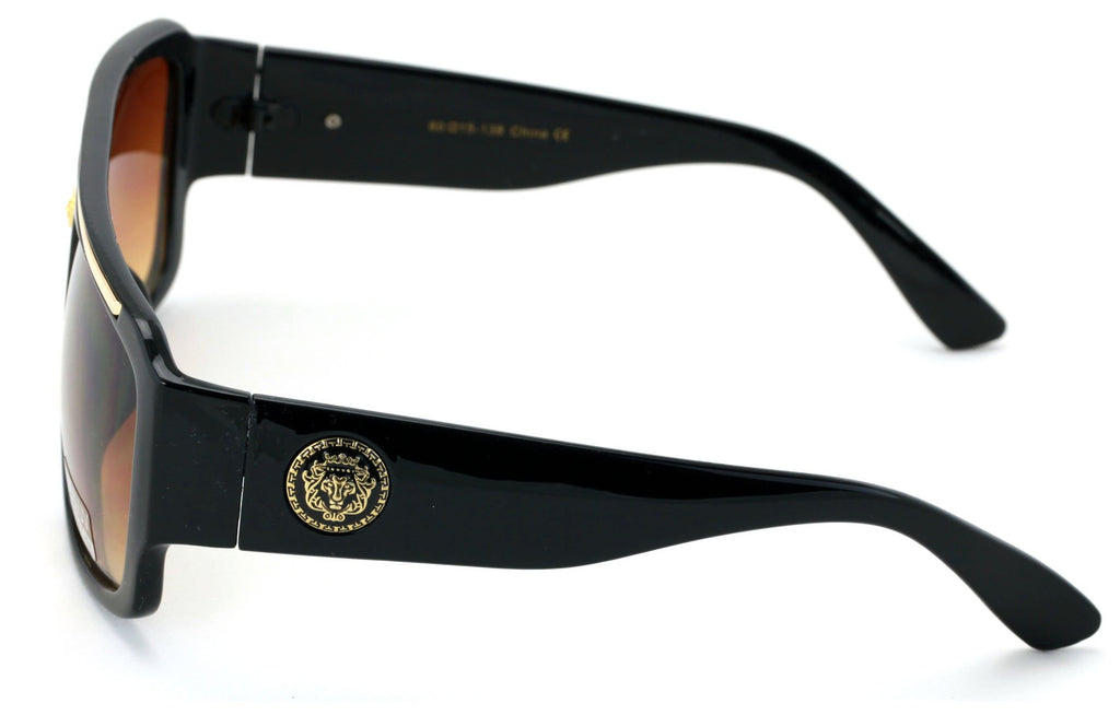 Lion Head Flat Top Hip Hop Rapper Retro Bold Sunglasses