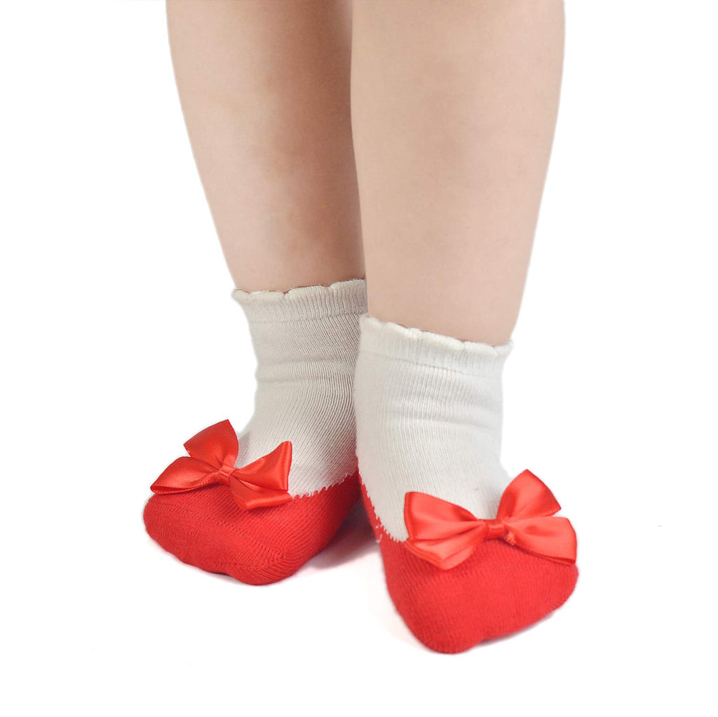 EPEIUS Unisex Baby Girls Boys Non-Slip Socks (Set of 6)
