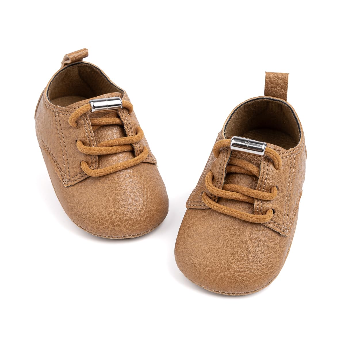 HsdsBebe Baby Boys Girls Oxford Shoes PU Leather Soft Rubber Sole Sneakers Anti-Slip Toddler Ankle Boots Infant Walking Shoes Moccasins