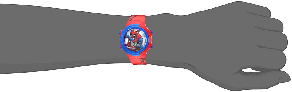 Marvel Spider-Man Kids Watches – Digital Display, Interactive Features, Adjustable Strap, Vibrant Spider-Man Graphics, Durable for Active Kids
