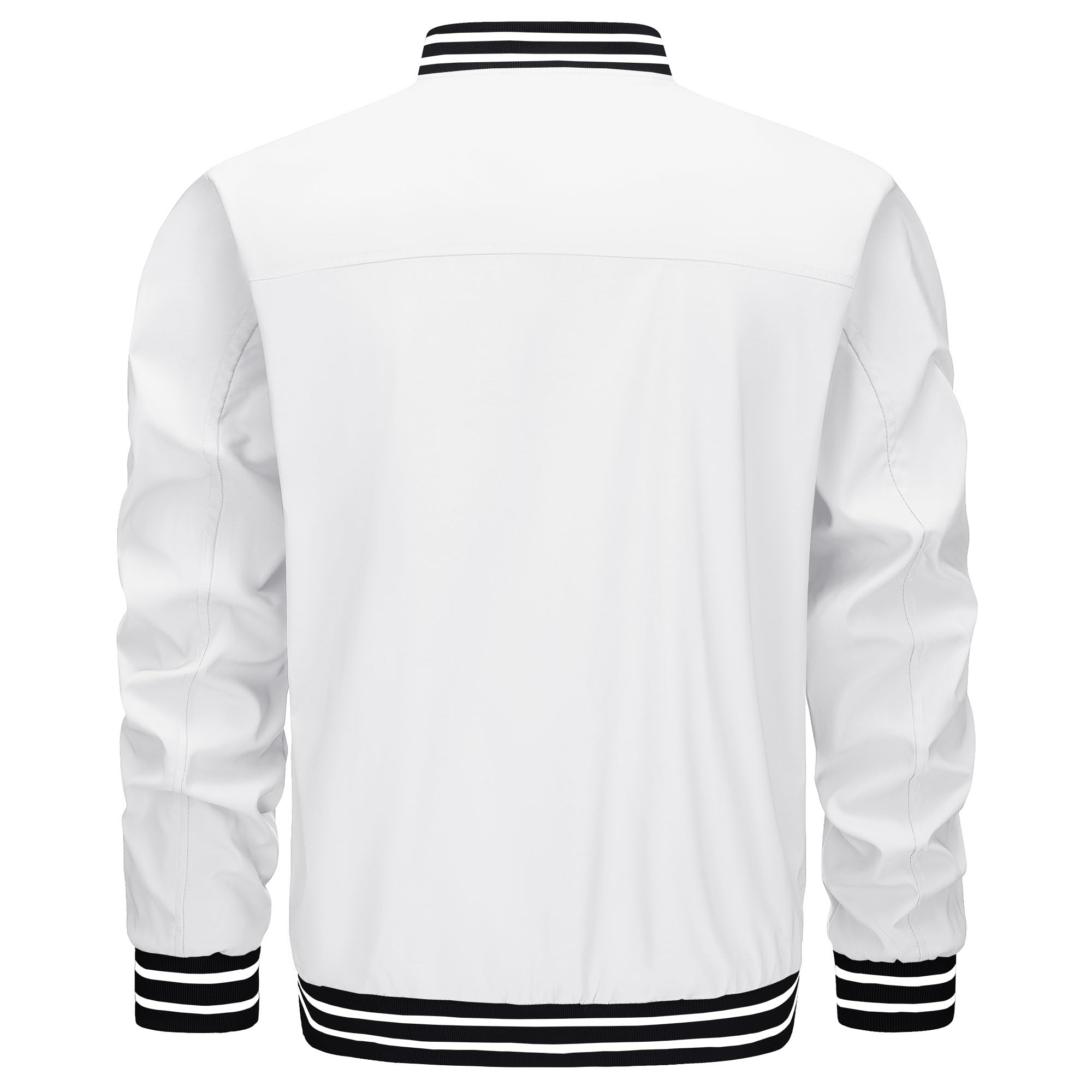 TACVASEN Men's Lightweight Jacket Casual Spring Fall Windbreaker Bomber Zip Up Coat With Pocket