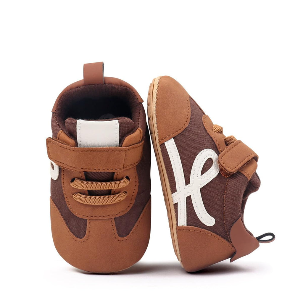 HsdsBebe Baby Boys Girls Oxford Shoes PU Leather Soft Rubber Sole Sneakers Anti-Slip Toddler Ankle Boots Infant Walking Shoes Moccasins