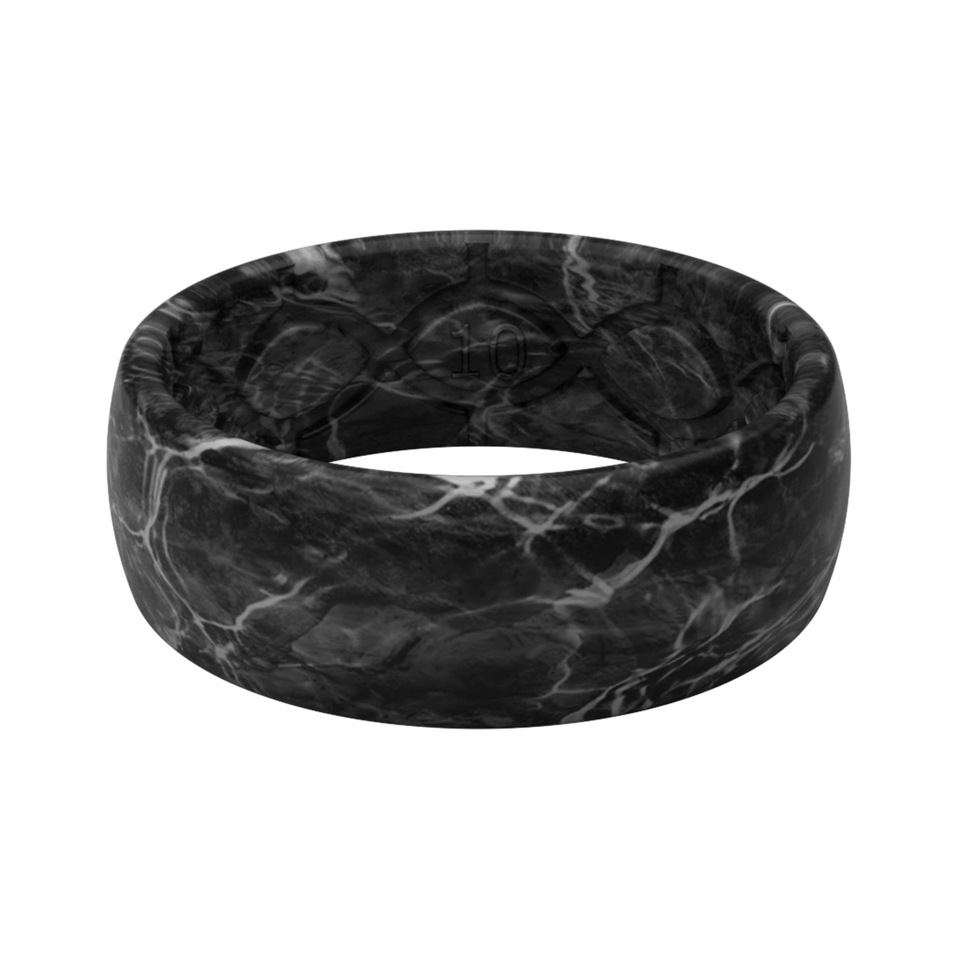 Groove Life Mossy Oak Camo Silicone Ring Breathable Rubber Wedding Rings for Men and Women, Unique Design, Comfort Fit Ring