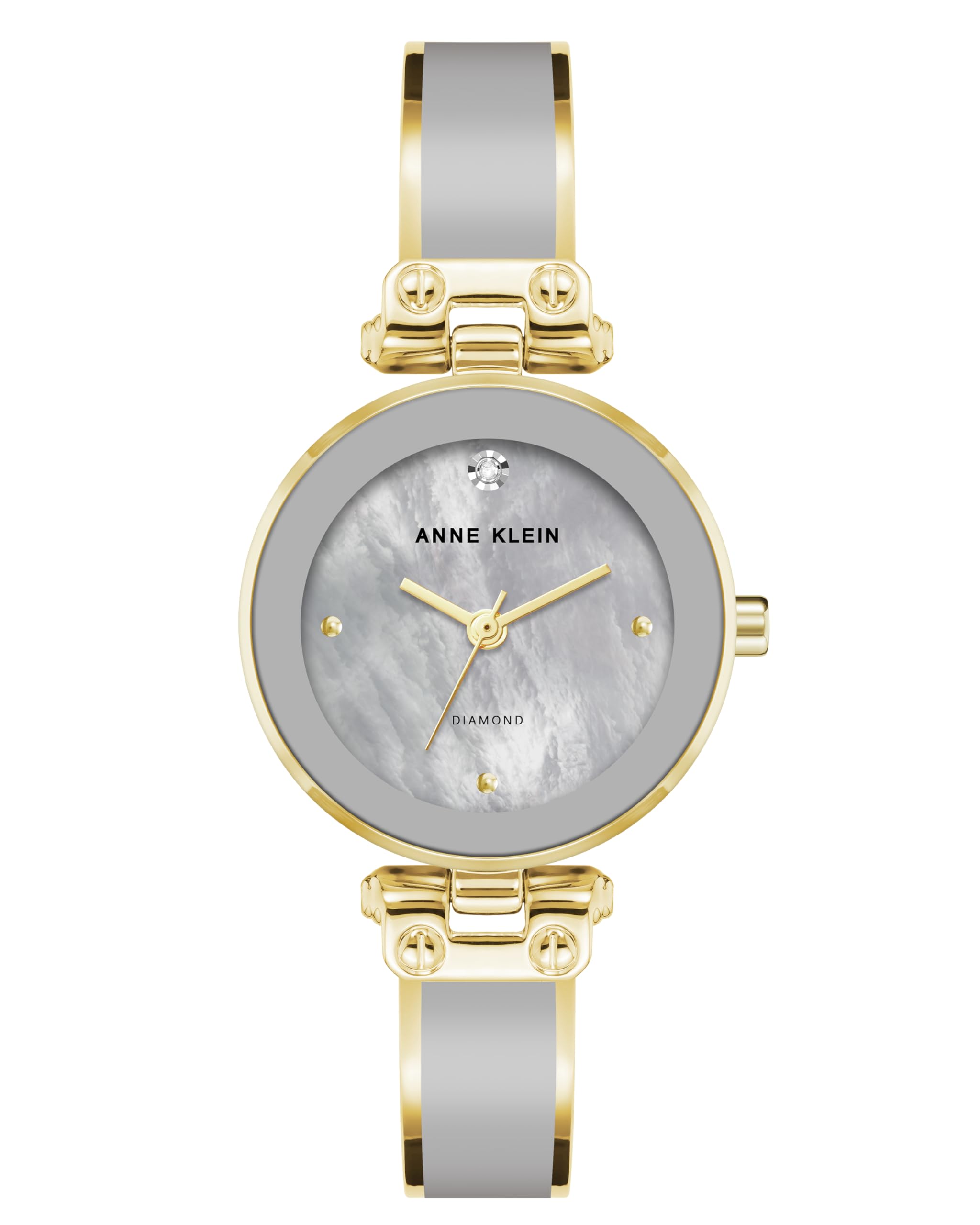 Anne Klein Women's Genuine Diamond Dial Bangle Watch