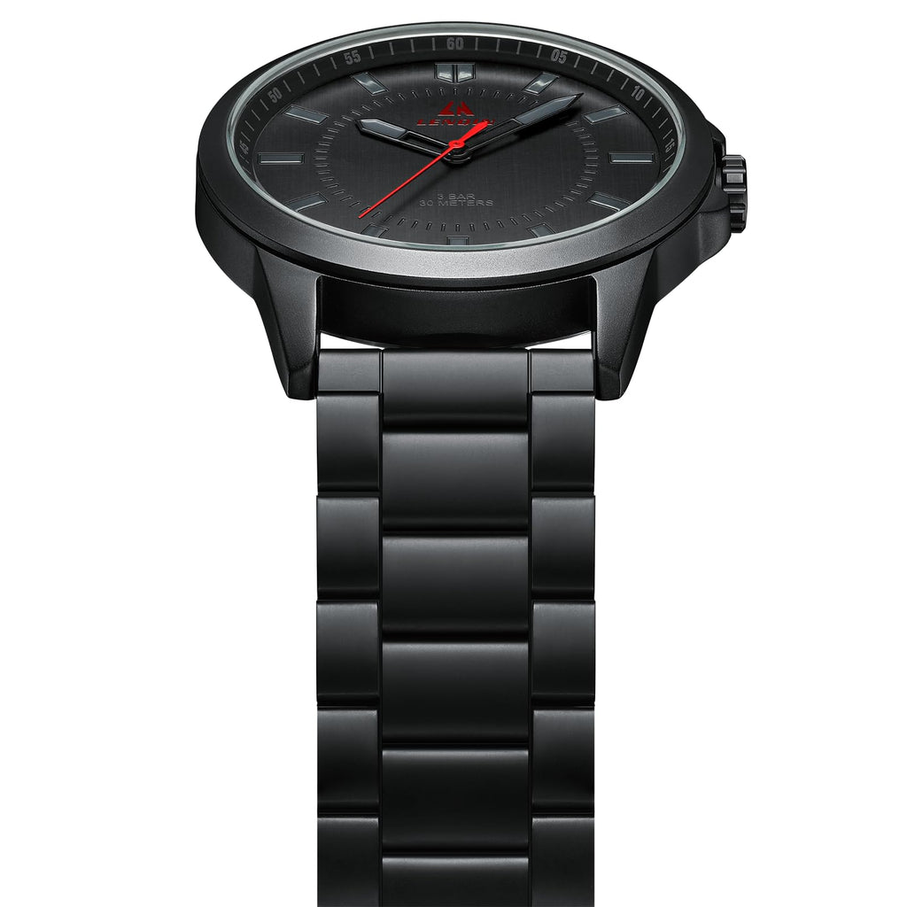LN LENQIN Mens Watches Waterproof Stainless Steel Watch for Men Analog Quartz Fashion Business Designer Wristwatch