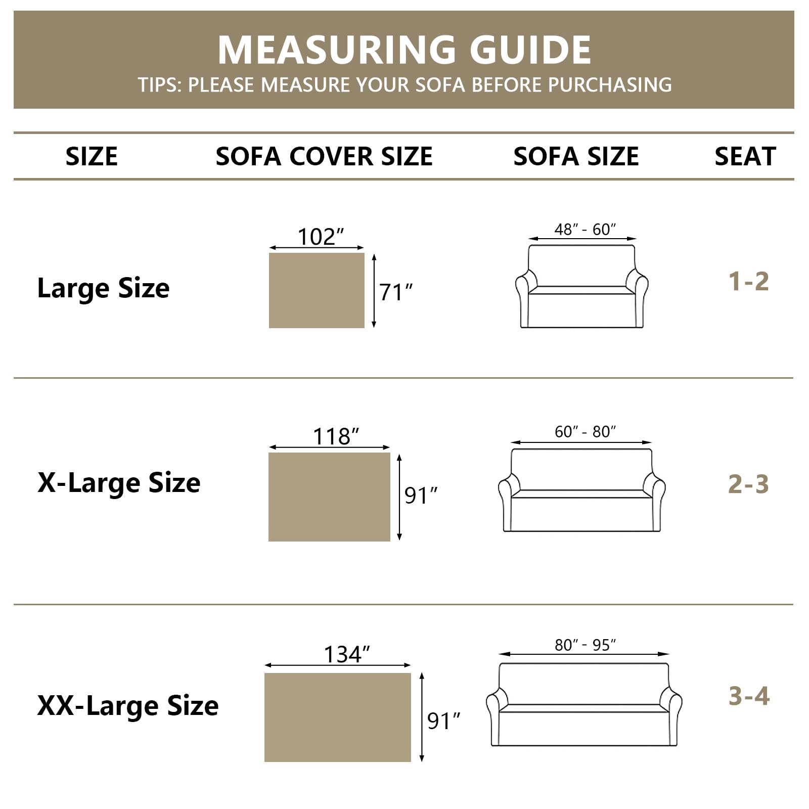 MYSKY HOME Boho Couch Cover Super Soft Couch Covers for 2-3 Cushion Couch Sofa, Modern Grey Jacquard Sofa Slipcover Loveseat Futon Cover, Couch Covers for Sectional Sofa, 71" x 118", Grey Curve