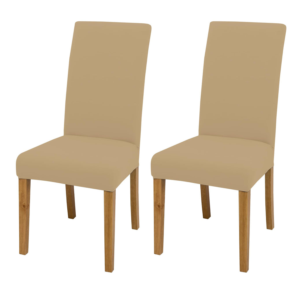 BIETYONE Stretch Dining Chair Covers Set of 6, Soft Removable Washable Kitchen Parsons Chair Slipcovers, High Elastic Seat Protector for Home Hotel Banquet