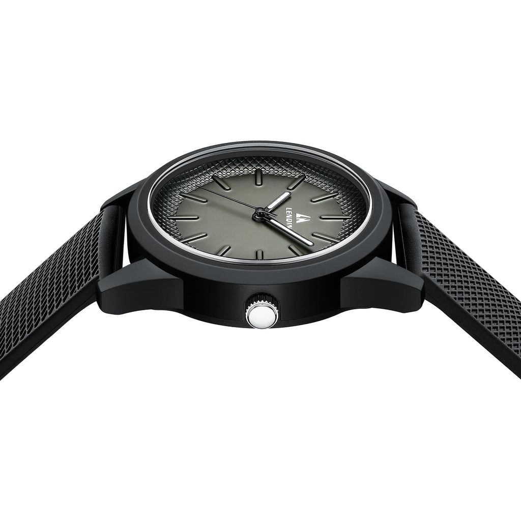LN LENQIN Mens Watches Waterproof Stainless Steel Watch for Men Analog Quartz Fashion Business Designer Wristwatch
