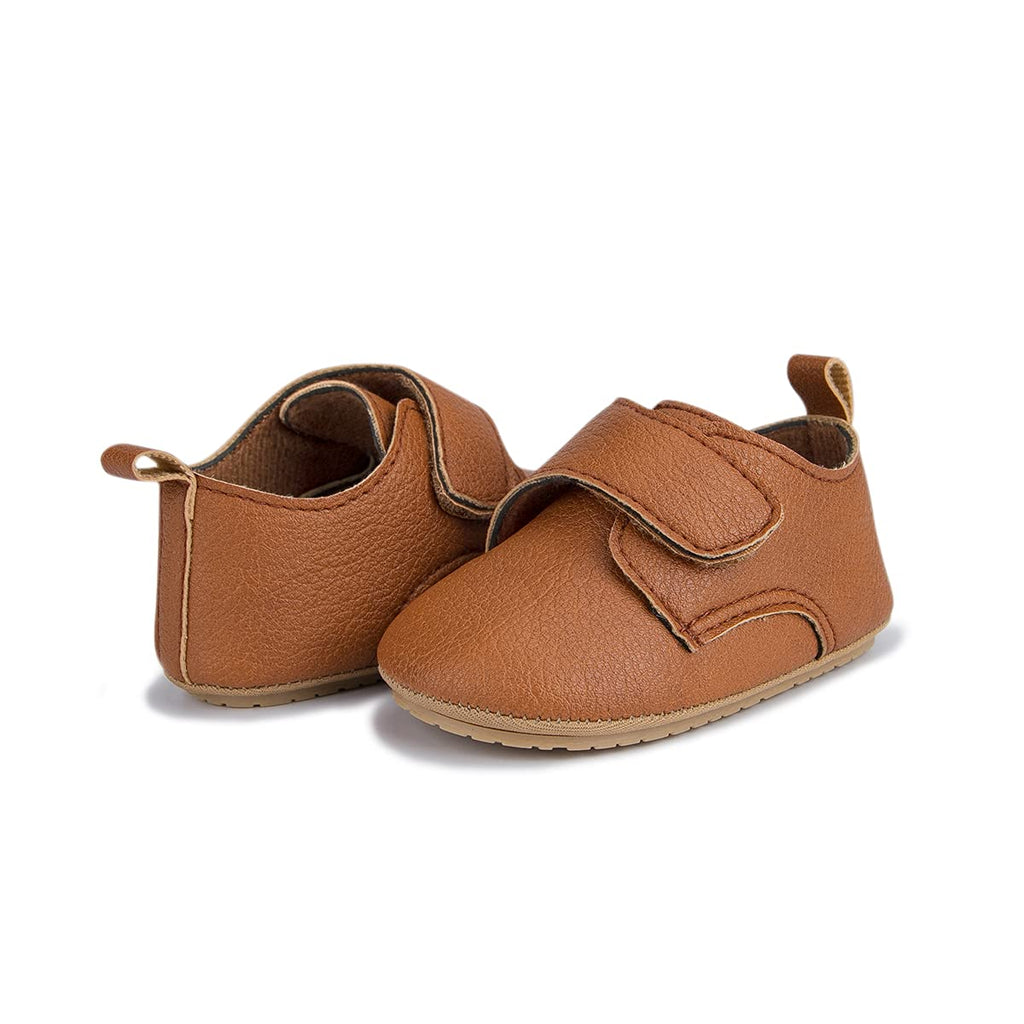 HsdsBebe Baby Boys Girls Oxford Shoes PU Leather Soft Rubber Sole Sneakers Anti-Slip Toddler Ankle Boots Infant Walking Shoes Moccasins