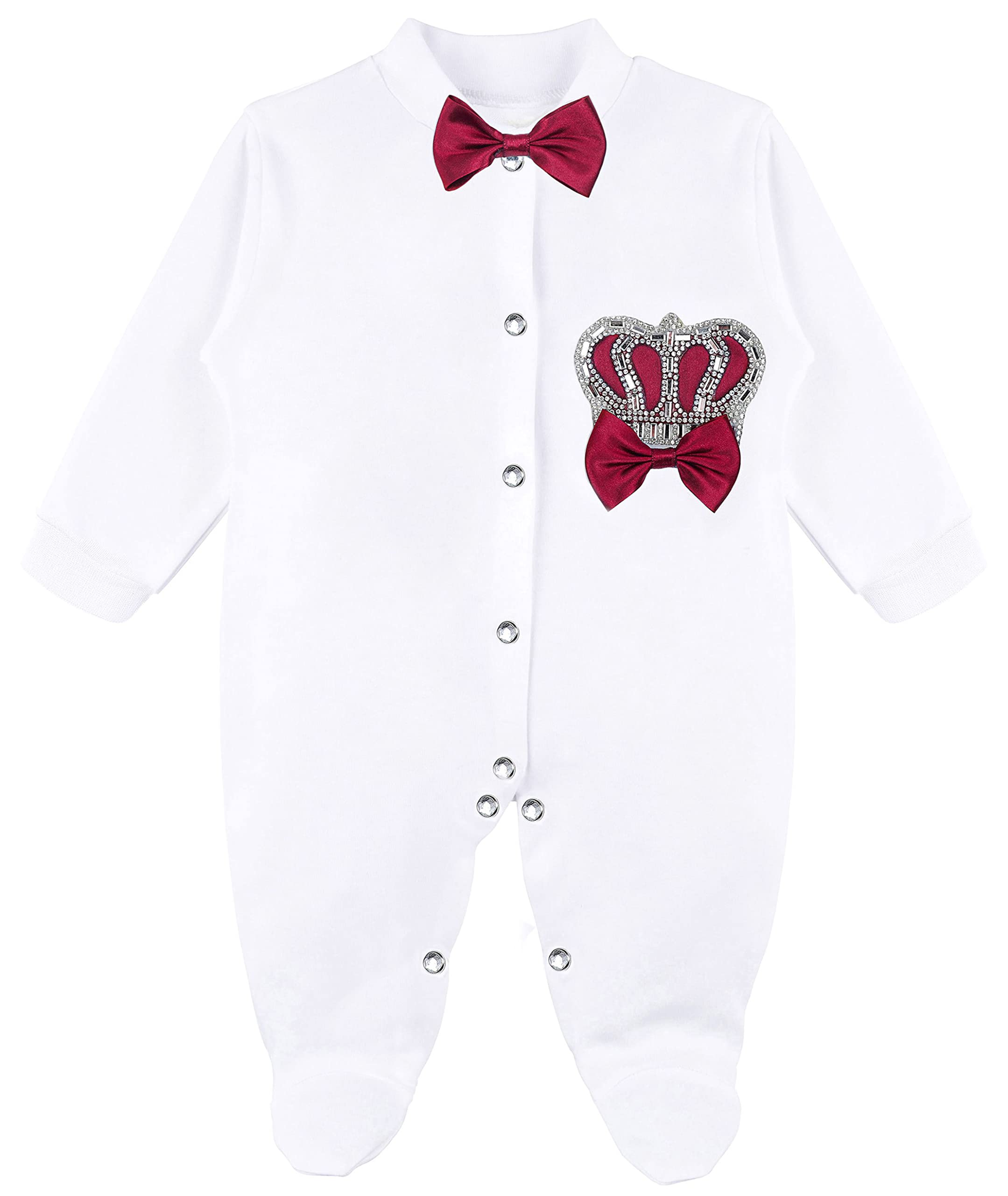 Lilax Baby Boy Newborn Crown Jewels Layette 3 Piece Gift Set