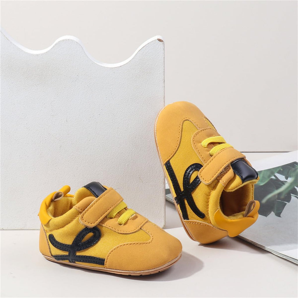 HsdsBebe Baby Boys Girls Oxford Shoes PU Leather Soft Rubber Sole Sneakers Anti-Slip Toddler Ankle Boots Infant Walking Shoes Moccasins