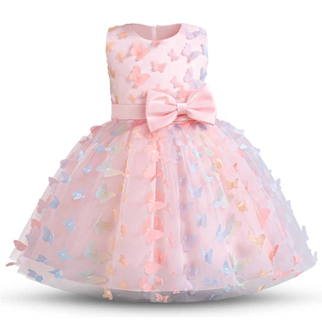 NNJXD Flower Girl Dress Kids Ruffles Lace Party Wedding Dresses