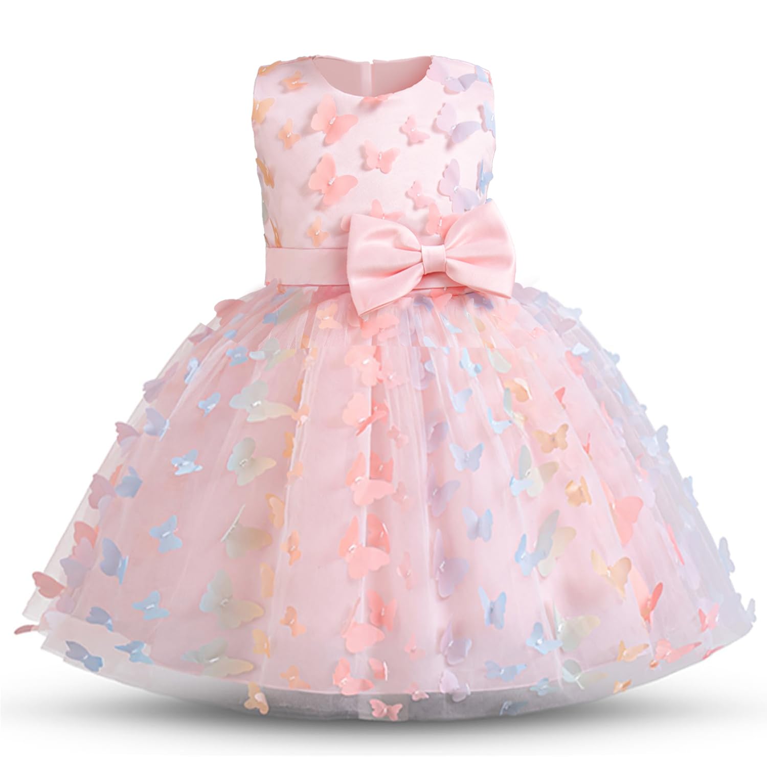 NNJXD Flower Girl Dress Kids Ruffles Lace Party Wedding Dresses