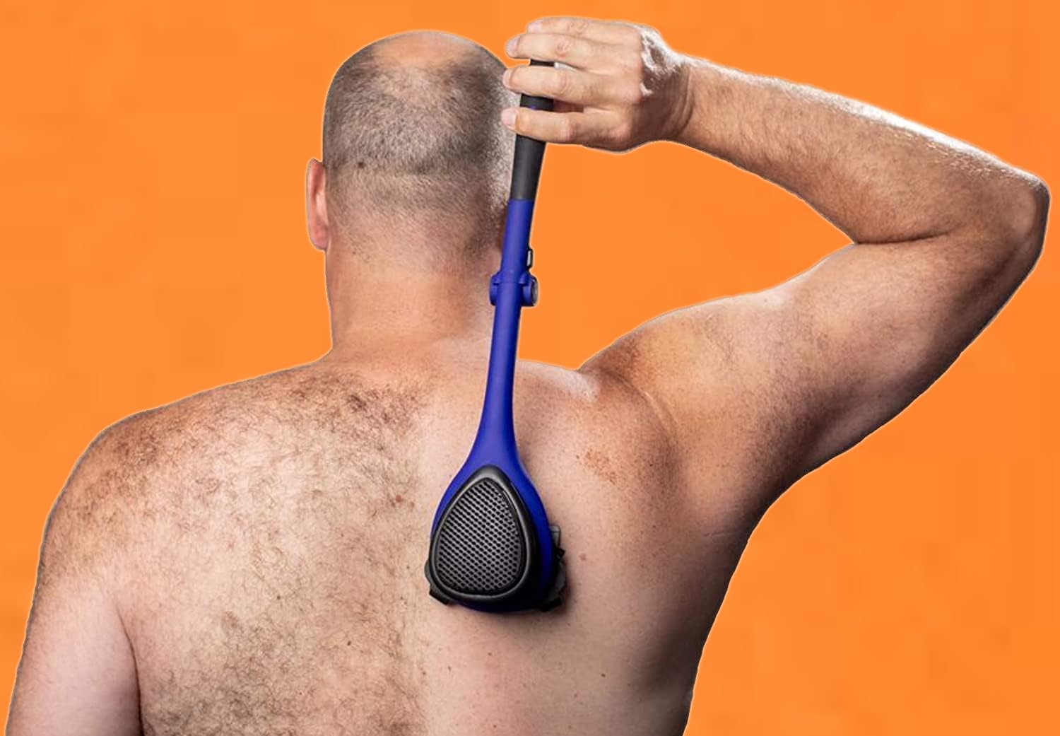 baKblade 2.0 PLUS - Back Shaver for Men (DIY), Ergonomic Handle, Shave Wet or Dry (Extra Blades Included)