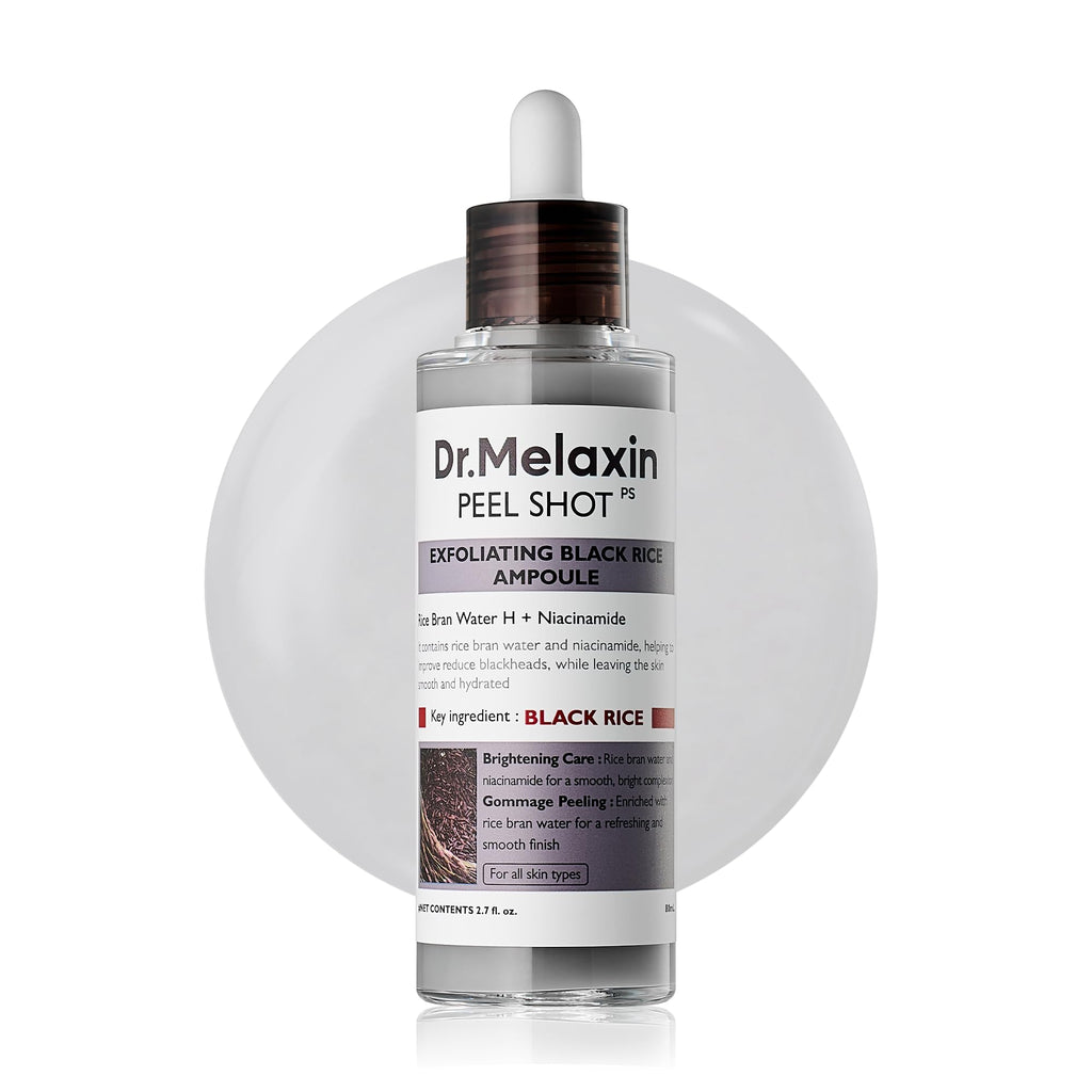 Dr. Melaxin Peel Shot Kojic Acid Turmeric Serum – Exfoliating Dark Spot Corrector with AHA/BHA & Niacinamide, Brightening & Even Tone Facial Serum (80ml / 2.70 fl oz)
