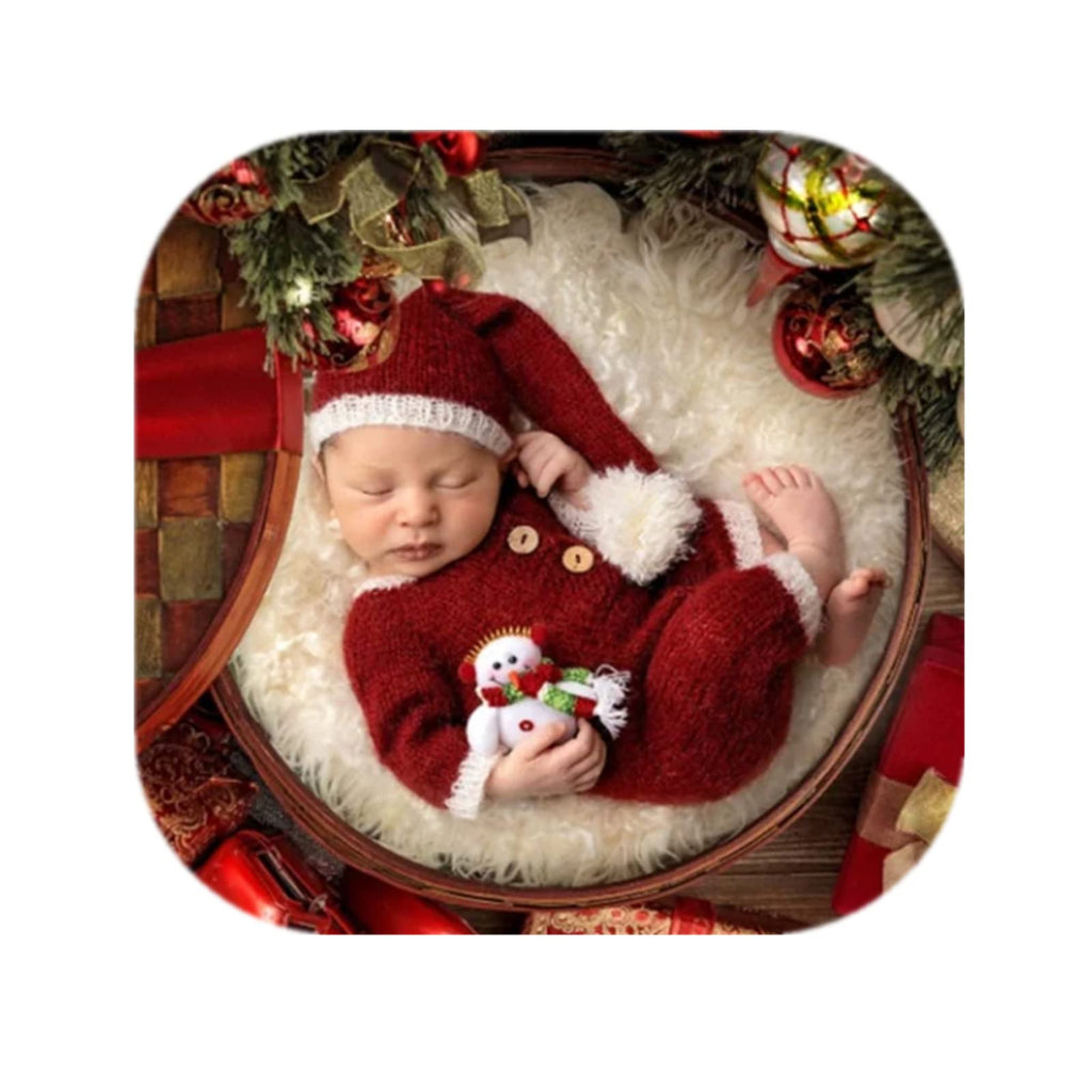 Fashion Cute Newborn Boy Girls Baby Costume Outfits Photography Props Hat Pants