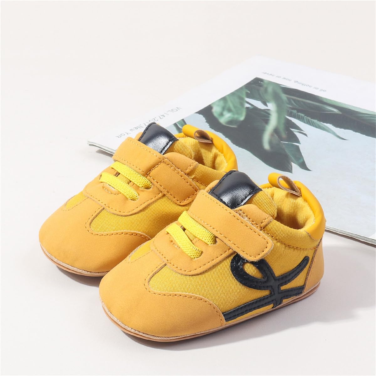 HsdsBebe Baby Boys Girls Oxford Shoes PU Leather Soft Rubber Sole Sneakers Anti-Slip Toddler Ankle Boots Infant Walking Shoes Moccasins