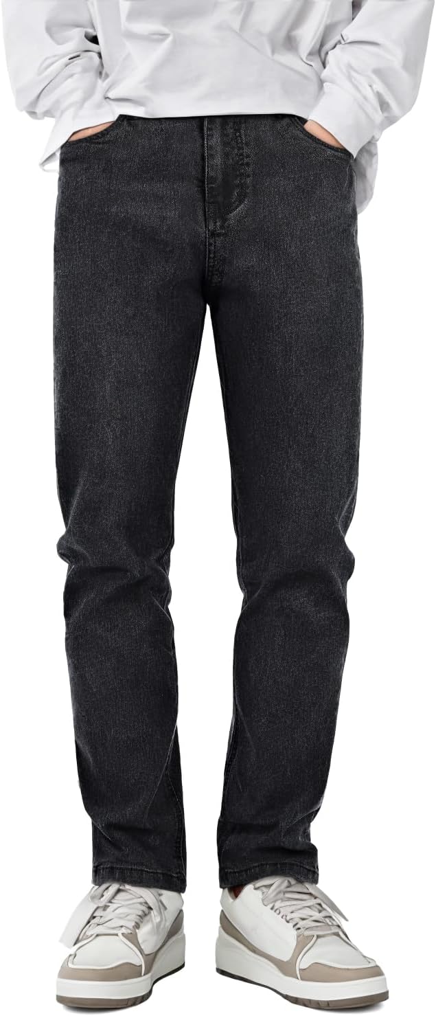 Heyfanee Mens Slim Fit Jeans Stretch Denim Pants for Men