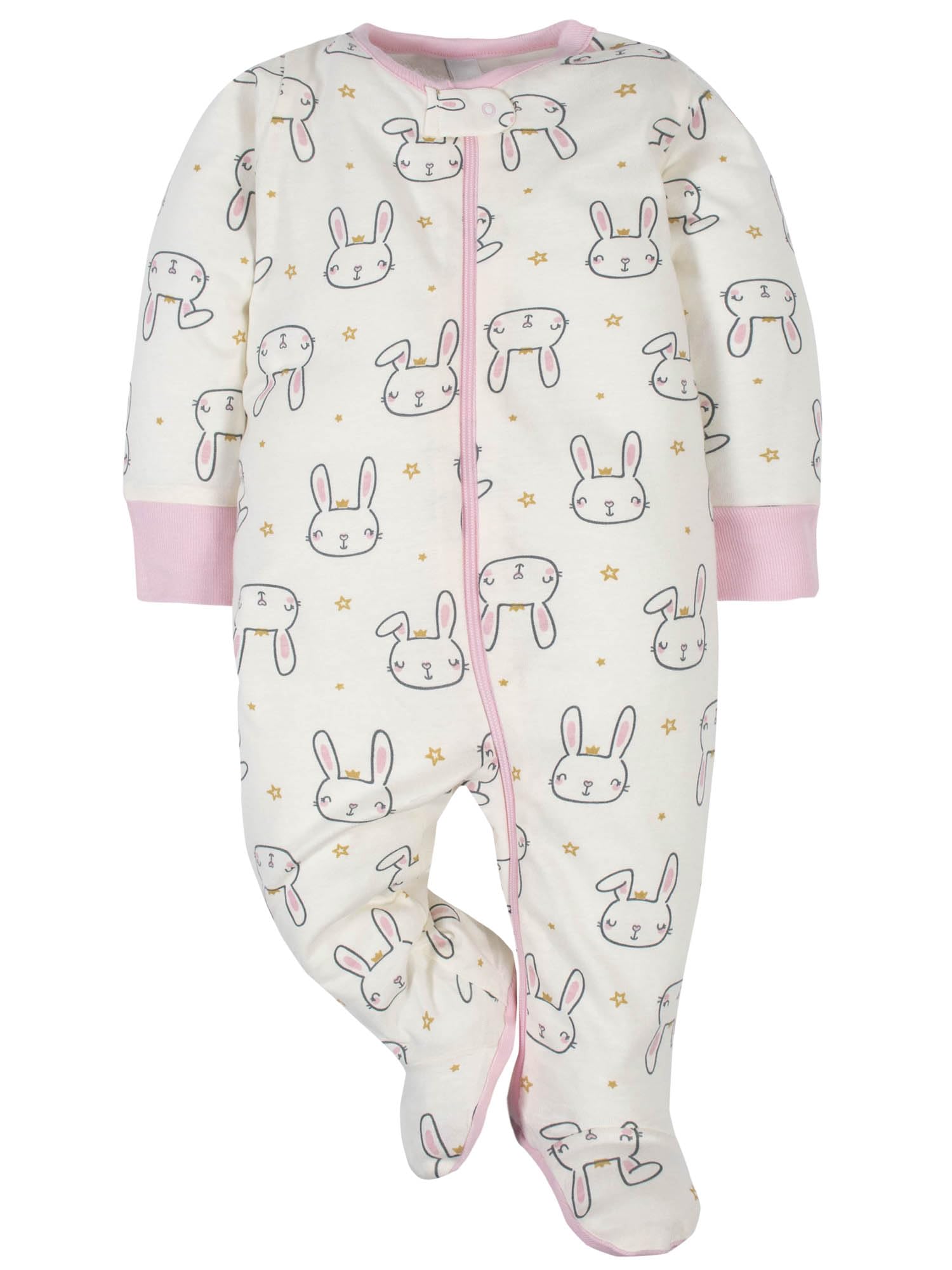 Gerber Baby-Girls 4 Pack Sleep 'N Play Footie