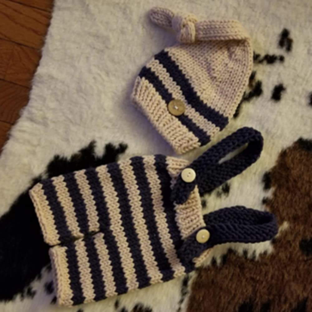 Fashion Cute Newborn Boy Girls Baby Costume Outfits Photography Props Hat Pants