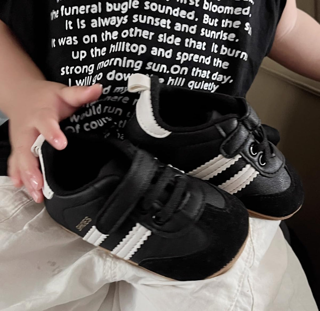HsdsBebe Baby Boys Girls Oxford Shoes PU Leather Soft Rubber Sole Sneakers Anti-Slip Toddler Ankle Boots Infant Walking Shoes Moccasins