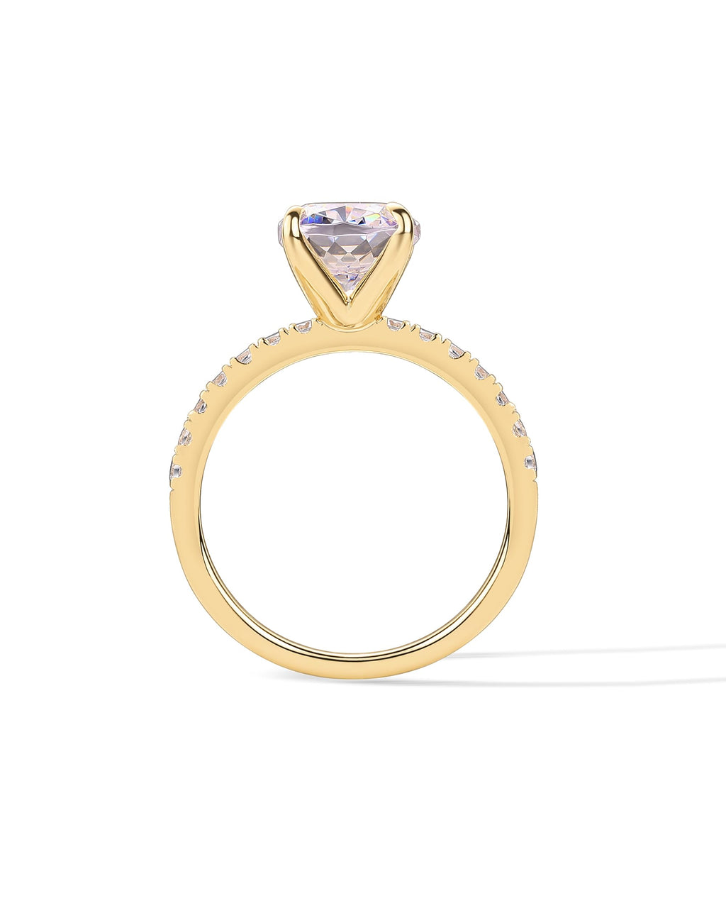 PAVOI 14K Gold Plated Engagement Rings for Women | Promise Wedding Band | 1.50CT - 3CT Cushion Cut Round Oval Cubic Zirconia Engagement Ring