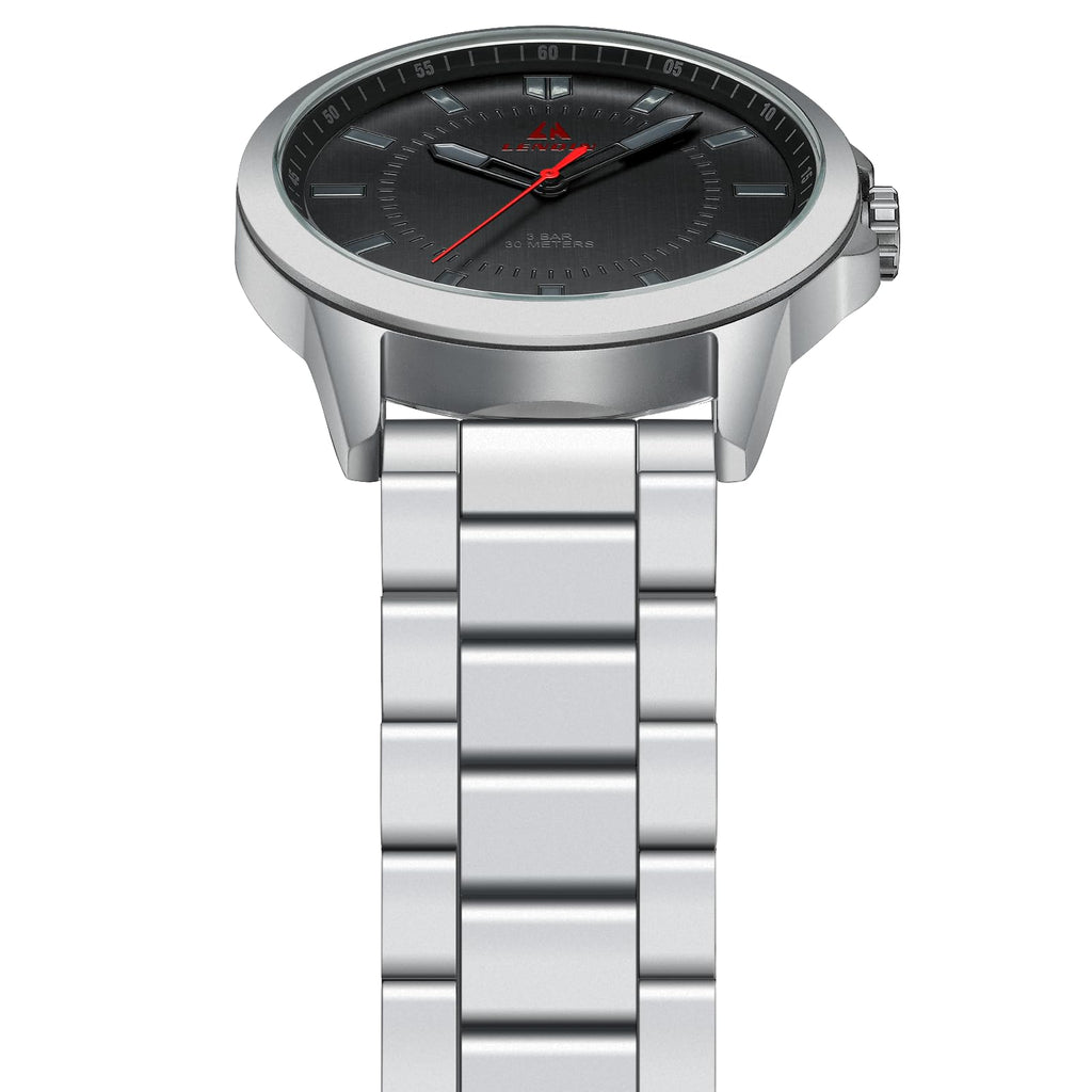 LN LENQIN Mens Watches Waterproof Stainless Steel Watch for Men Analog Quartz Fashion Business Designer Wristwatch