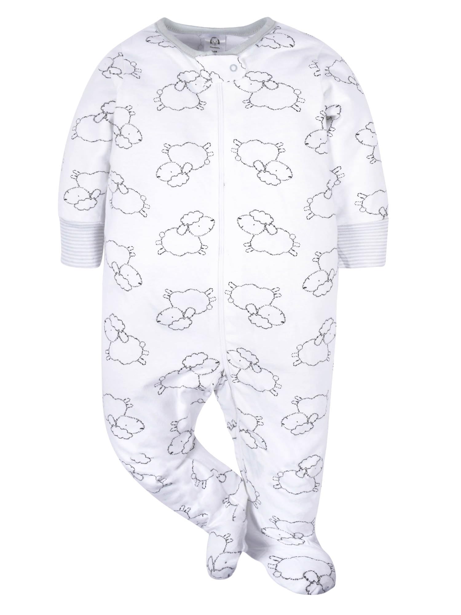 Gerber Baby-Girls 4 Pack Sleep 'N Play Footie