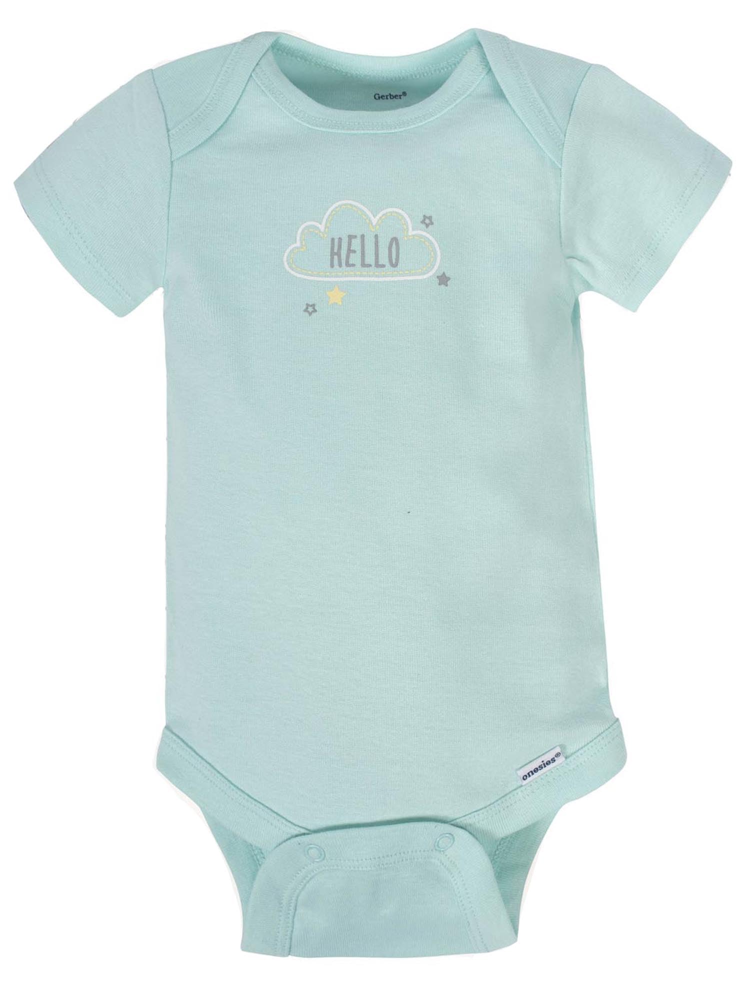 Gerber Unisex-Baby 8-pack Short Sleeve Onesies Bodysuits