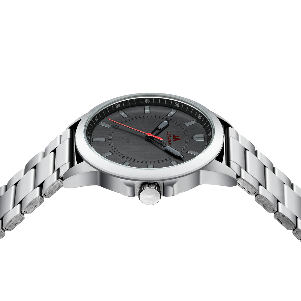 LN LENQIN Mens Watches Waterproof Stainless Steel Watch for Men Analog Quartz Fashion Business Designer Wristwatch