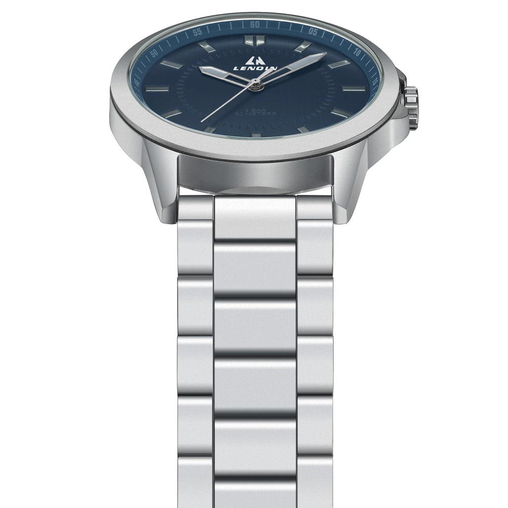 LN LENQIN Mens Watches Waterproof Stainless Steel Watch for Men Analog Quartz Fashion Business Designer Wristwatch