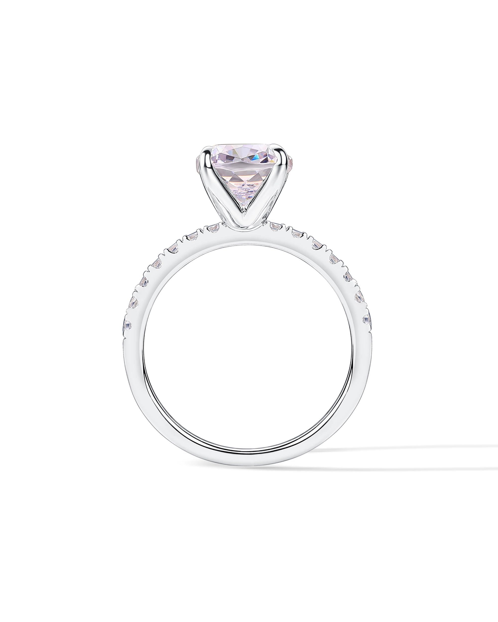 PAVOI 14K Gold Plated Engagement Rings for Women | Promise Wedding Band | 1.50CT - 3CT Cushion Cut Round Oval Cubic Zirconia Engagement Ring