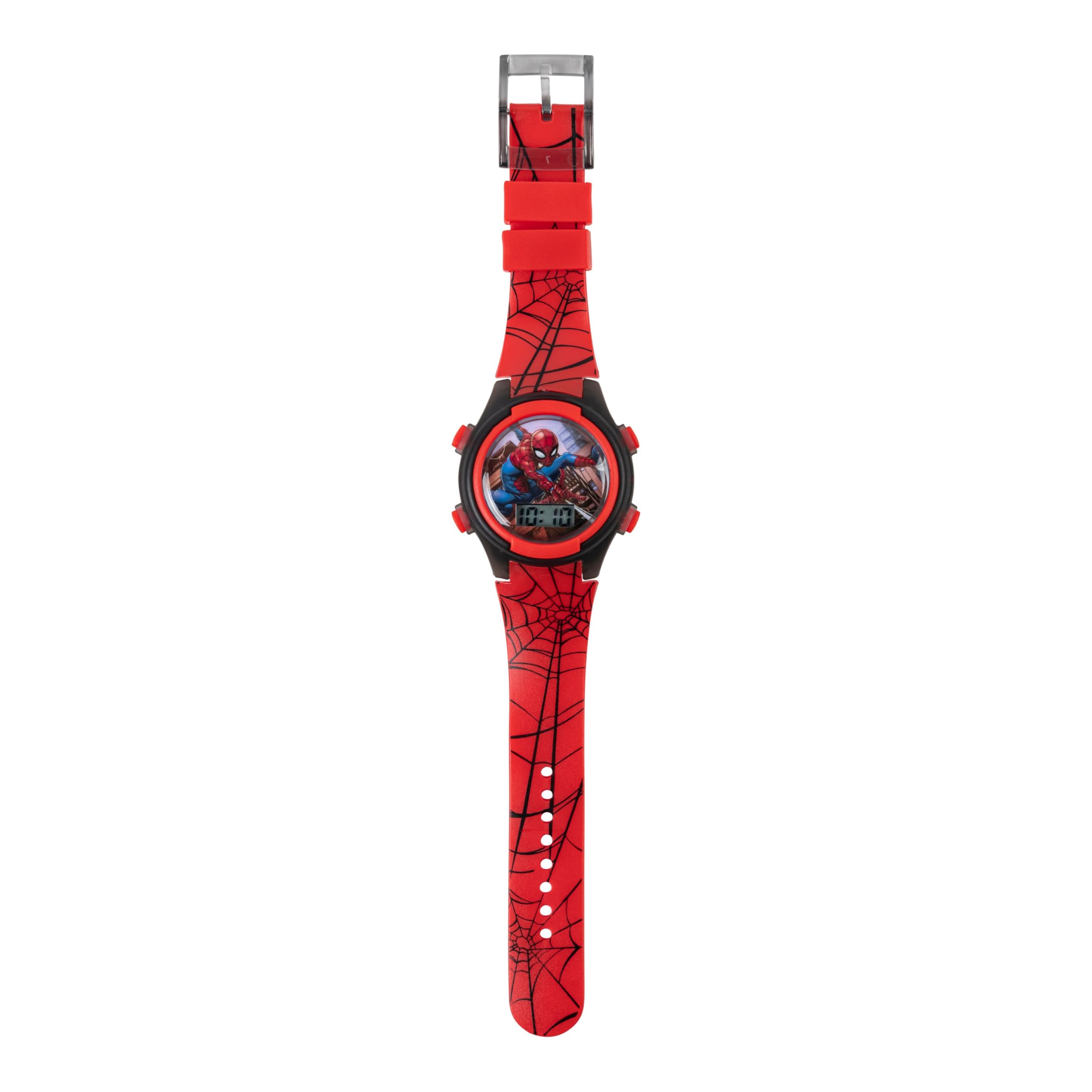 Marvel Spider-Man Kids Watches – Digital Display, Interactive Features, Adjustable Strap, Vibrant Spider-Man Graphics, Durable for Active Kids