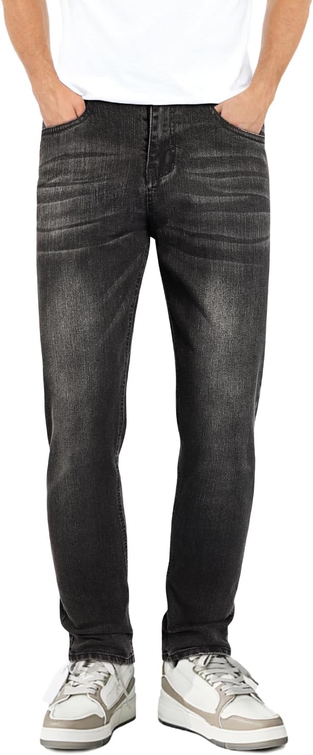 Heyfanee Mens Slim Fit Jeans Stretch Denim Pants for Men