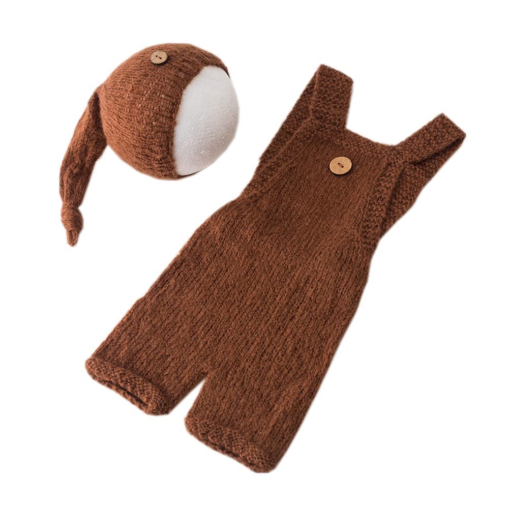Fashion Cute Newborn Boy Girls Baby Costume Outfits Photography Props Hat Pants