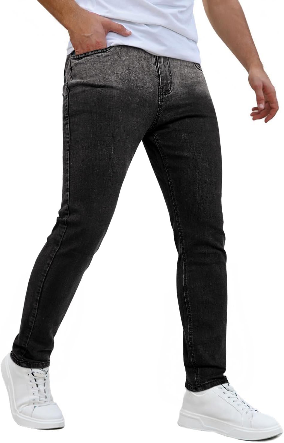 Heyfanee Mens Slim Fit Jeans Stretch Denim Pants for Men