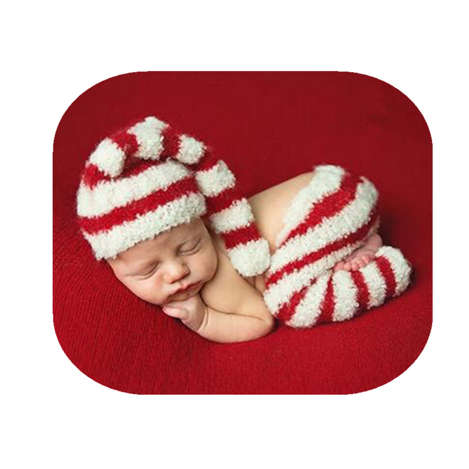 Fashion Cute Newborn Boy Girls Baby Costume Outfits Photography Props Hat Pants