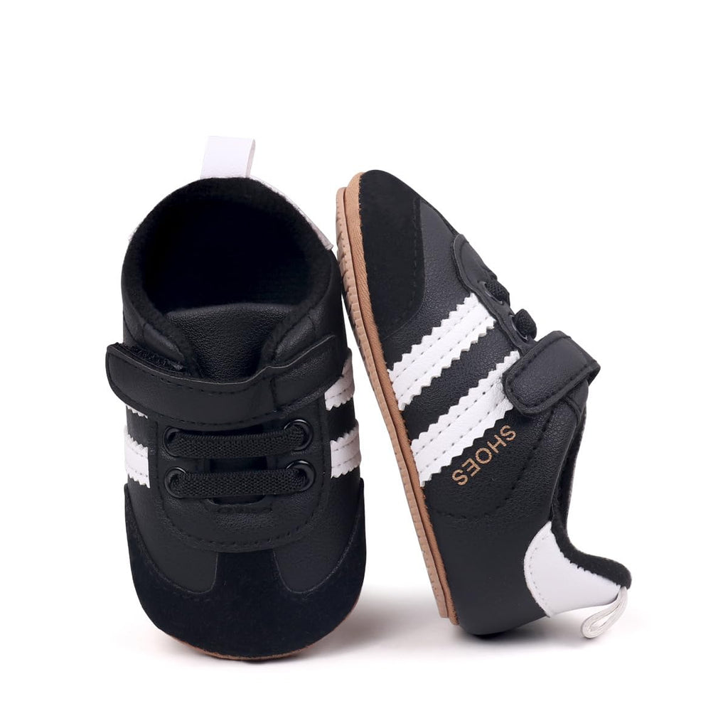HsdsBebe Baby Boys Girls Oxford Shoes PU Leather Soft Rubber Sole Sneakers Anti-Slip Toddler Ankle Boots Infant Walking Shoes Moccasins