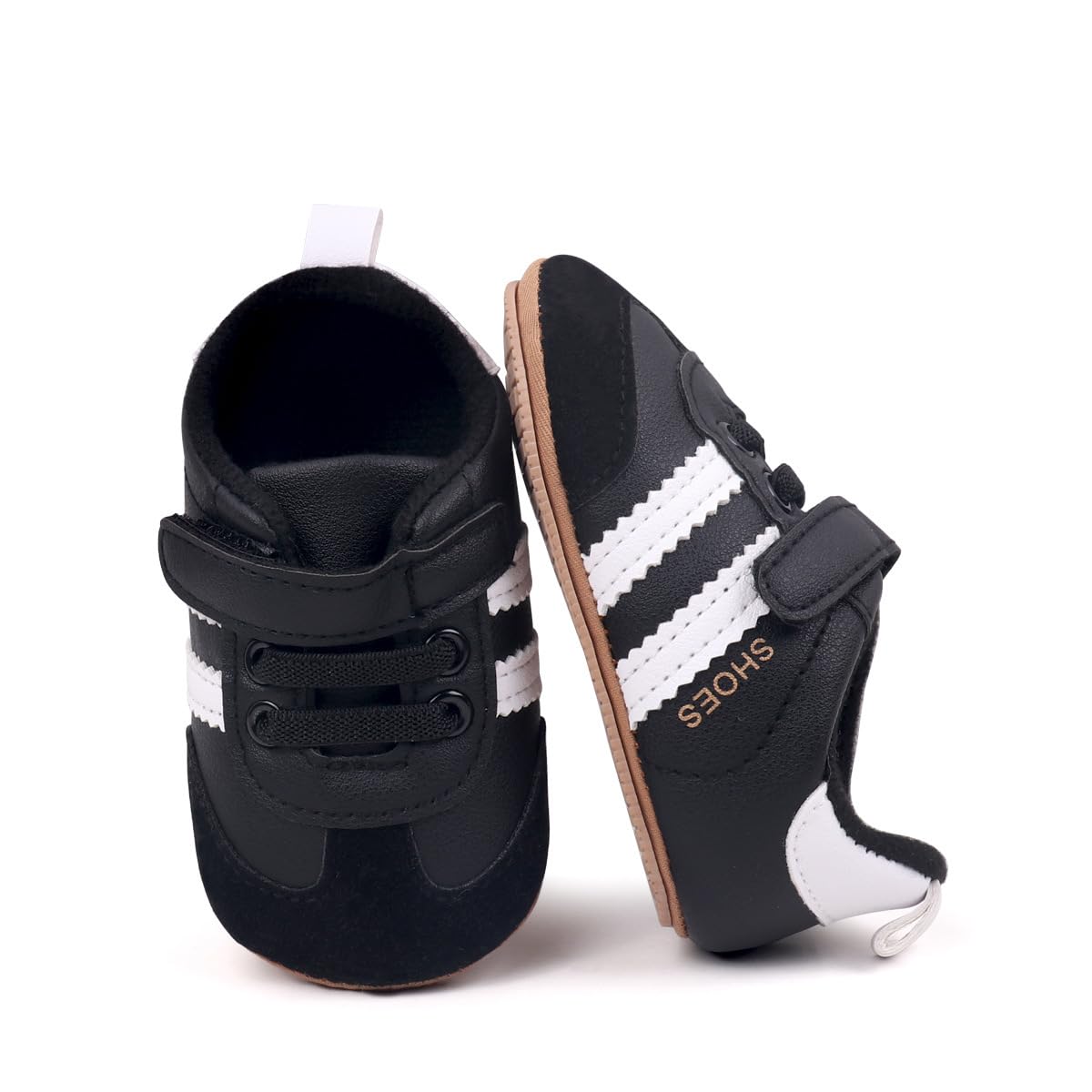 HsdsBebe Baby Boys Girls Oxford Shoes PU Leather Soft Rubber Sole Sneakers Anti-Slip Toddler Ankle Boots Infant Walking Shoes Moccasins